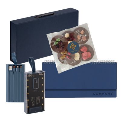 Подарочный набор «Проджект»: аккумулятор, недатированный планинг, шоколадные медианты