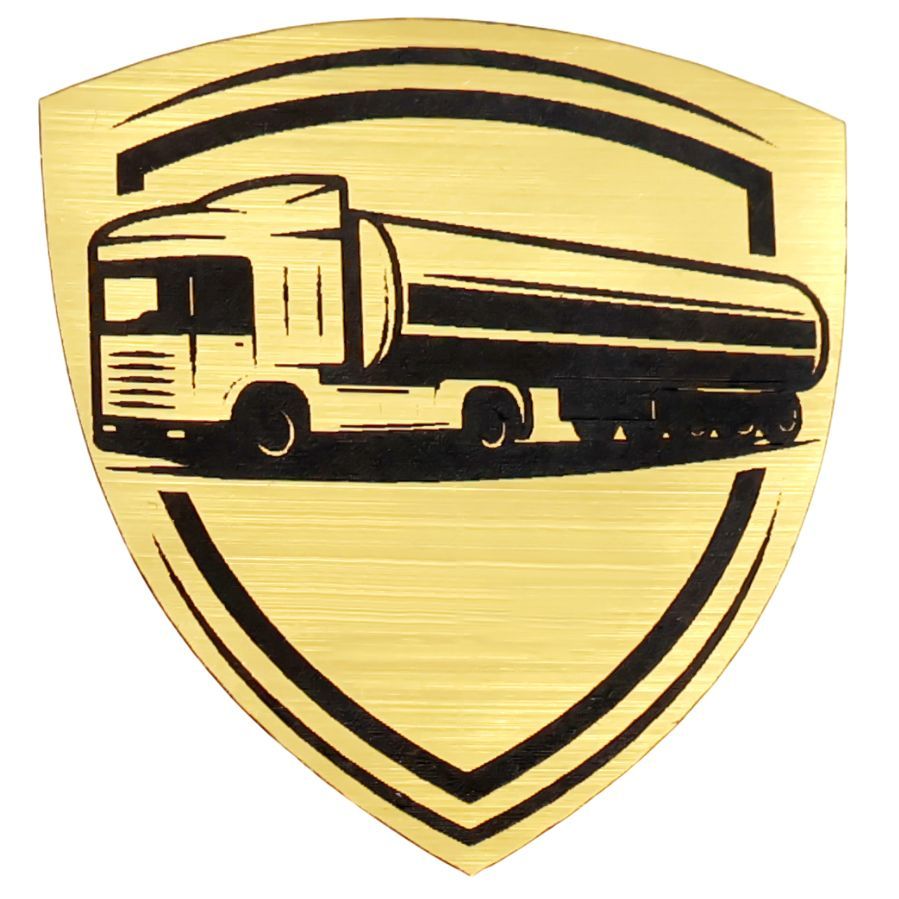 Шильд-наклейка транспорт, золото