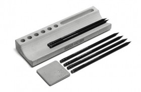 Бетонная карандашница 