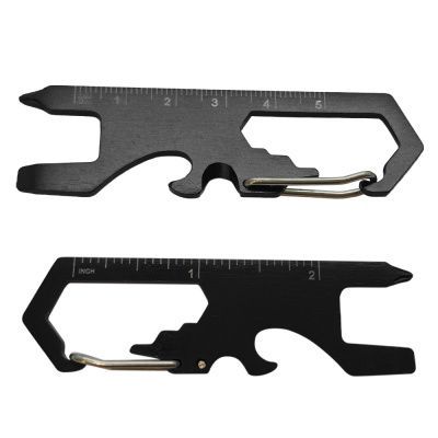 Брелок-карабин/мультитул Tools Unic мультифункциональный, 8 в 1, черный