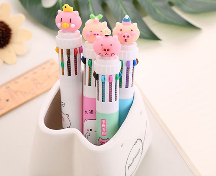 Многоцветные ручки с индивидуальным ПВХ навершием