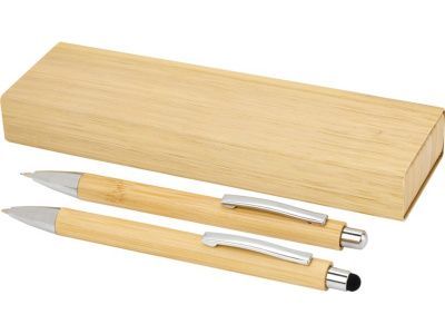 Подарочный набор «Oblys» с шариковой ручкой и механическим карандашом из бамбука