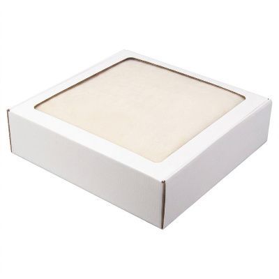 Плед мягкий флисовый Super Soft  Comfort, 125*150 см, бежевый,в подарочной белой крафтовой коробке с окошком