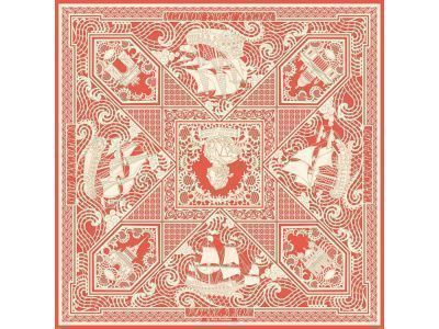 Платок «Русская резьба по кости»