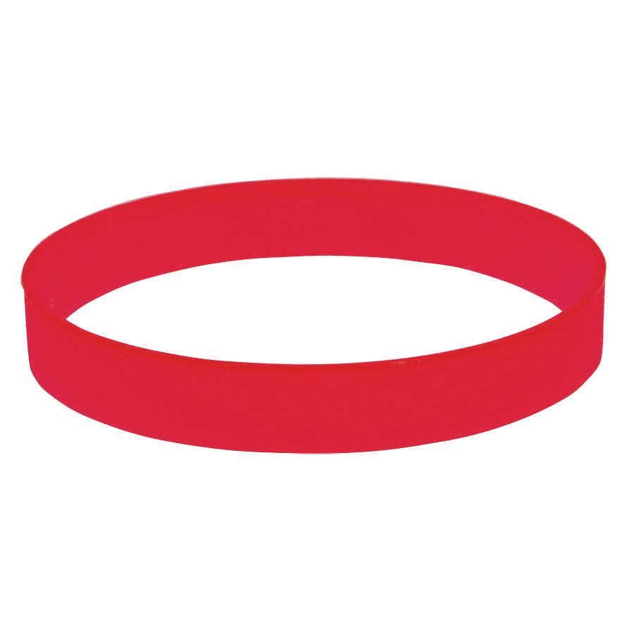 Браслет силиконовый FEST; 20 x 1,2 x 0,2 см; красный; силикон