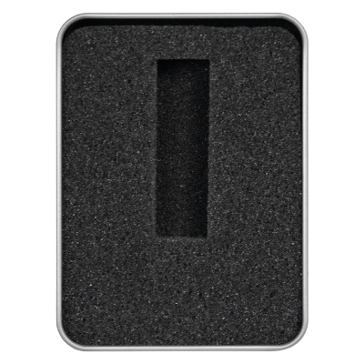 Футляр Кристалл для флеш накопителя металлический, размер 11,5*8,5 см, серебристый