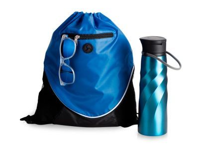 Набор с бутылкой и очками «Summerheat», цвет: синий