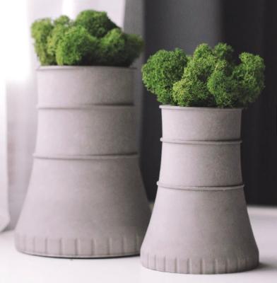 Градирня (труба) со мхом, 12 см