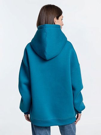 Худи Kulonga Oversize, бирюзовое, размер XS/S