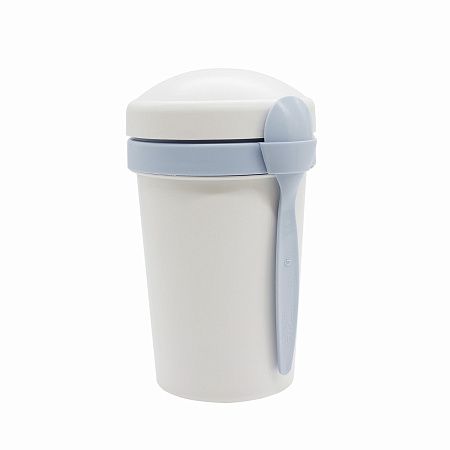 Ланч-бокс Cereal to go Green Line с ложкой