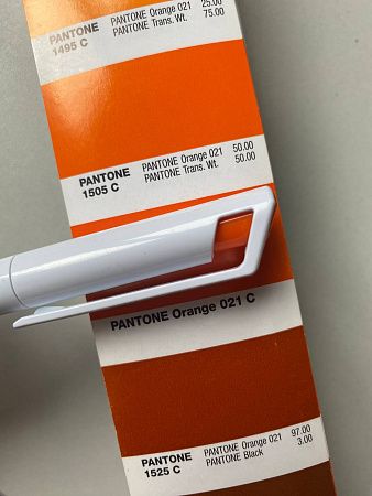 Ручка шариковая Gracia, пластиковая, белая/оранжевая