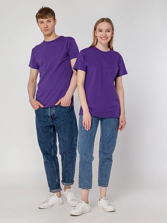 Футболка унисекс T-Bolka 160, фиолетовая, размер L v2