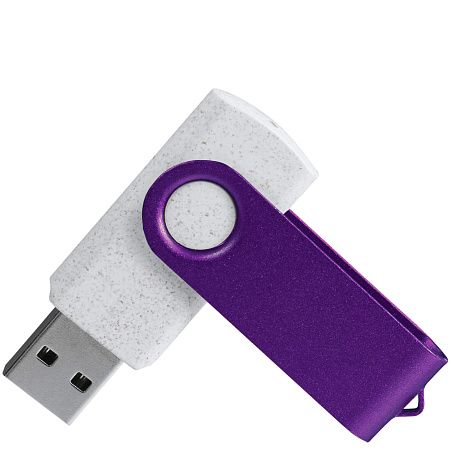 Флешка TWIST ECO Белая с фиолетовым 4027.07.11.8ГБ