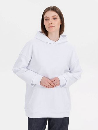 Худи оверсайз унисекс Outshine, белое, размер XS/S