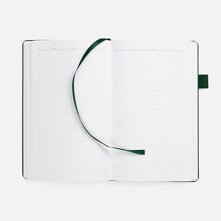 Ежедневник White Shall, недатированный, бело-зеленый