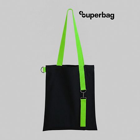 Шоппер Superbag black с ремувкой 4sb