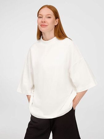 Футболка оверсайз унисекс T9, молочно-белая, размер XL/2XL