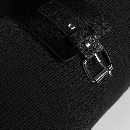 Плед  "Belt"; чёрный; 130 х 180 см; 100% акрил, с поясом