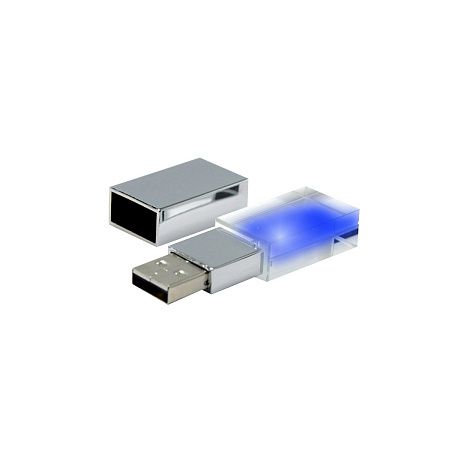 Флешка Moon 16 Гб в футляре, синий