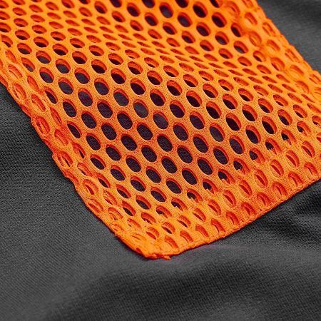 Карман из крупной сетки Pose, оранжевый неон