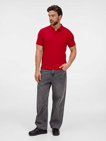 Рубашка поло унисекс Tervise, красная, размер S