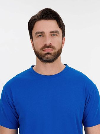 Футболка унисекс T-Bolka 180, синяя, размер M