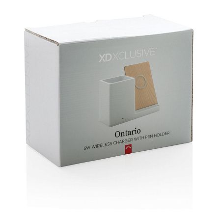 Док-станция Ontario для беспроводной зарядки с подставкой для ручек, 5W