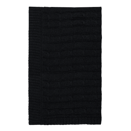 Плед Фадо (Fado) вязаный, темно-синий (без подарочной коробки)