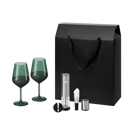 Подарочный набор Эмеральд (Emerald), Винтаро (Vintaro) (2 бокала + набор для вина)