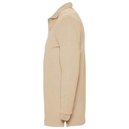 Рубашка поло мужская с длинным рукавом Winter II 210 бордовая, размер XXL