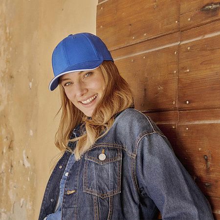 Бейсболка LIBERTY SANDWICH-S 270, 6 клиньев, металлическая застежка