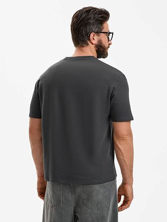 Футболка унисекс Durington, темно-серая (графит), размер M/L