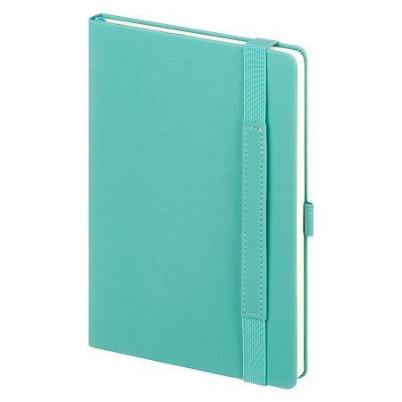 Ежедневник Альфа (Alpha) недатированный, серый/бирюзовый