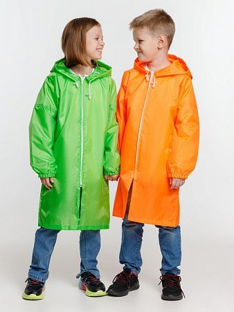 Дождевик детский Rainman Kids, оранжевый неон, размер 10-12 лет (134–150 см)