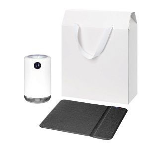 Подарочный набор Блисс, Онор (Bliss, Ноnor), черный (увлажнитель воздуха, зарядное устройство)