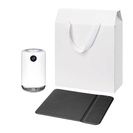 Подарочный набор Блисс, Онор (Bliss, Ноnor), черный (увлажнитель воздуха, зарядное устройство)