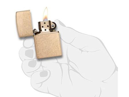 Зажигалка ZIPPO Armor™с покрытием Tumbled Brass