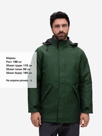 Куртка на стеганой подкладке Robyn, темно-зеленая, размер XS