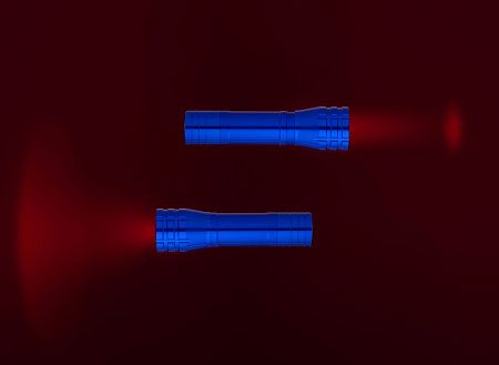 Фонарик с фокусировкой луча Beaming, черный