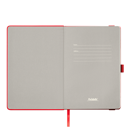 Ежедневник Альфа (Alpha) недатированный, красный/серый