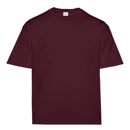 Футболка унисекс оверсайз STAN хлопок 240, 56, Бордовый,  (66)  (46/S)