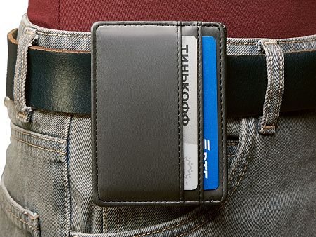 Картхолдер для двух карт и наличных денег с зажимом «Crave»