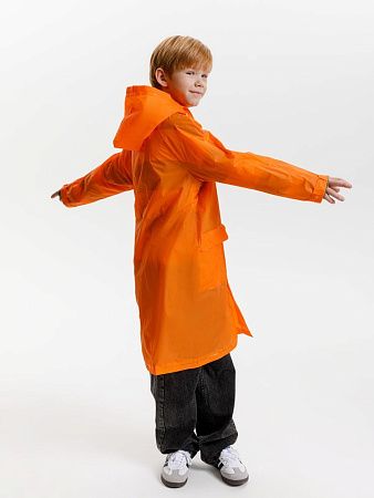 Дождевик детский RainDrop Kids, оранжевый, размер 8 лет (118-128 см)
