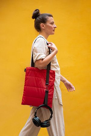 Шоппер Superbag Bubble, стёганый, с магнитной кнопкой