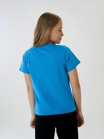 Футболка детская T-Bolka Kids, бирюзовая, размер 6 лет (106-116 см)