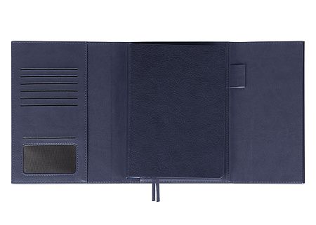 Ежедневник в суперобложке Country Galaxy Mocco A5+ в подарочной коробке, темно-синий, недатированный, в твердой обложке