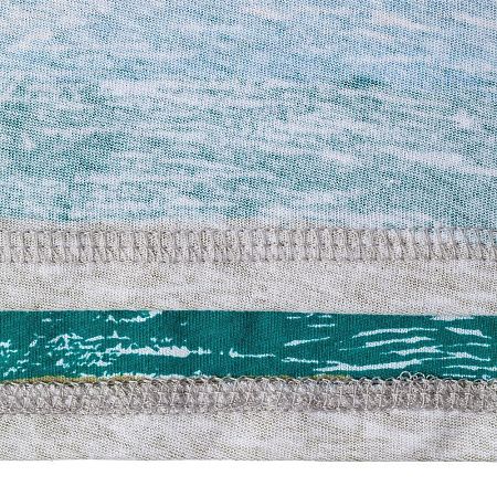 Футболка мужская Rayet двусторонняя, голубая с зеленым, размер S