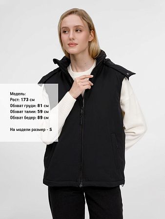 Жилет унисекс Sfera, черный, размер S