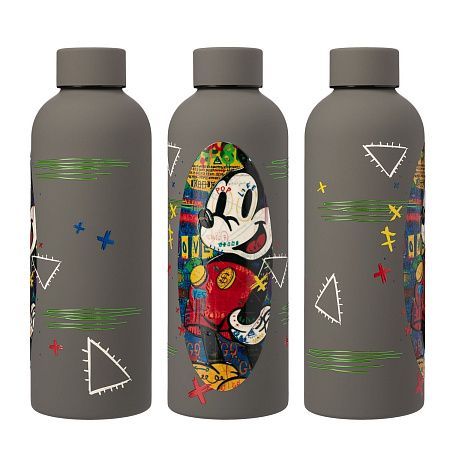 Термобутылка вакуумная герметичная Прима (Prima), серая