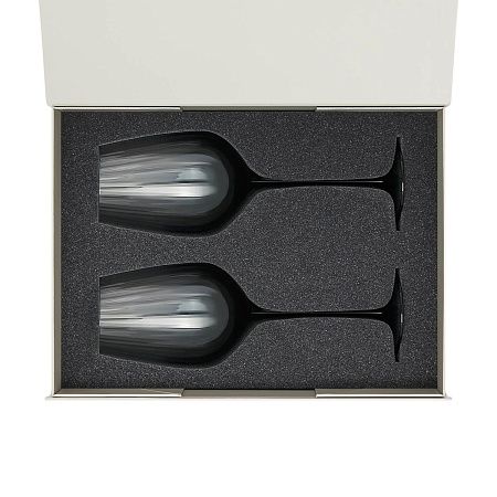 Подарочный набор 2 бокала для вина Мансера (Mancera) в серой коробке